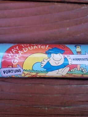 Vintage American Greetings 'Way To Go, Graduate!' Gift Wrap Paper Roll -15 SQ FT